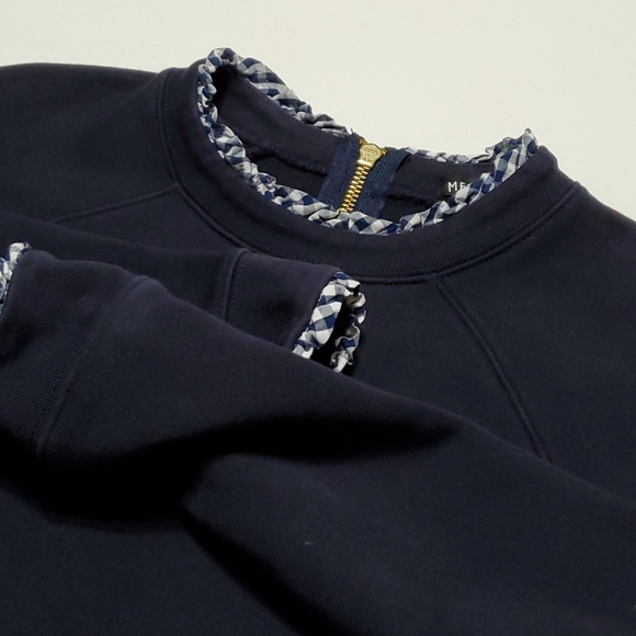 J. Crew Mercantile Ruffed Trim Sweatshirt Size XS - Picture 3 of 11